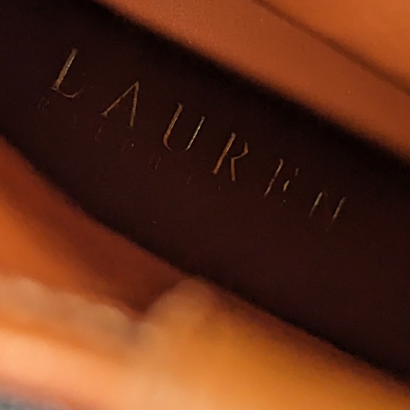 Lauren Ralph Lauren Dylan suede and leather mid heel boots. Size 8.5 - Picture 10 of 15